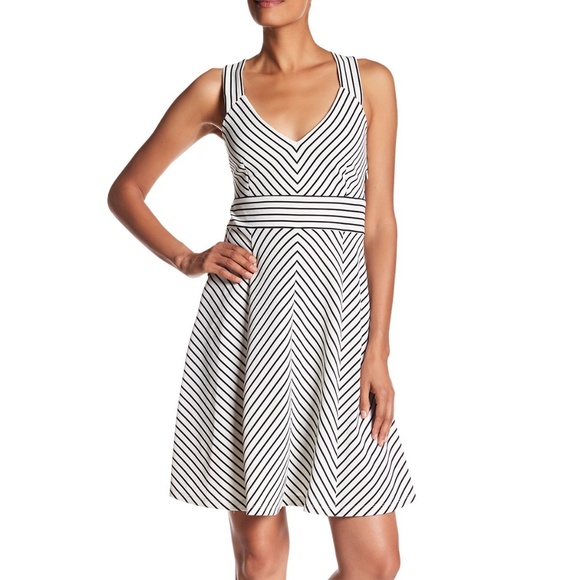 Adrianna Papell Dresses & Skirts - nwt | Adrianna Papell Stripe Ottoman Knit Sundress
